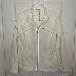 Inspired Style NWT White Golf Jacket Water Repellant Technology Small